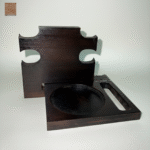 Docking Station en Chêne Massif – Finition Noir Élégant