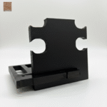 Docking Station en Chêne Massif – Finition Noir Élégant