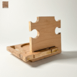 Docking Station Organisateur en Chêne Clair – Design Naturel & Épuré