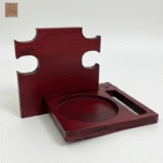 Docking Station Organisateur en Acajou – Finition Bordeaux Raffiné